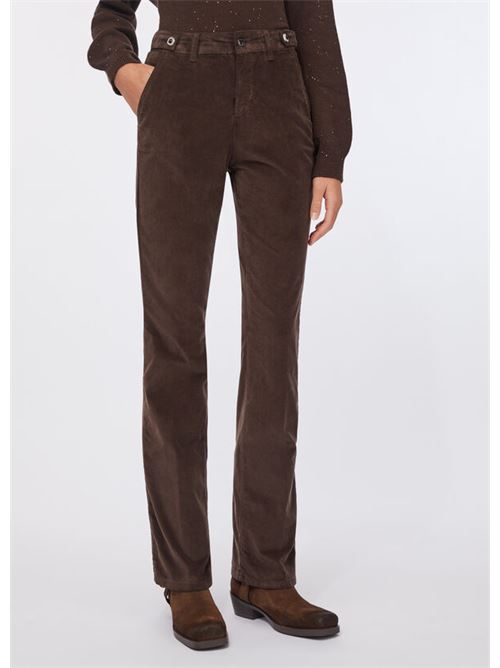 Velvet bootcut trousers Liu Jo | MF5308T4590.90915